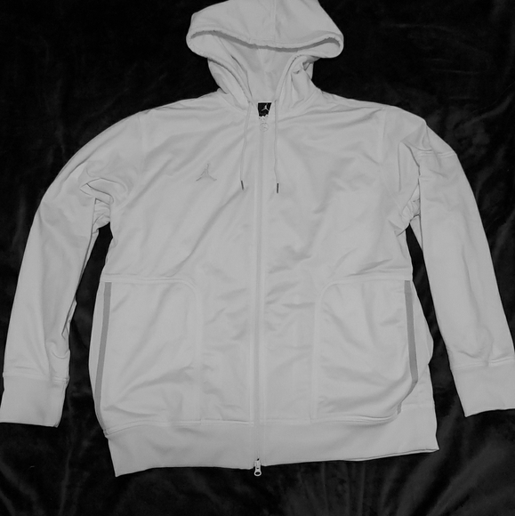 Vintage White Jordan Zip Up Hoodie - Picture 1 of 5